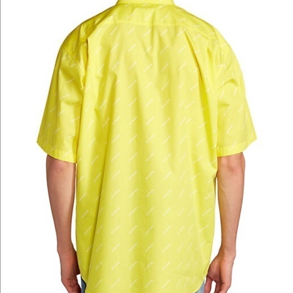 Balenciaga Repeat Logo Short-Sleeve Shirt - Picture 3 of 14